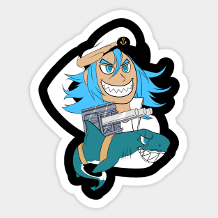 Battle Shark Sticker